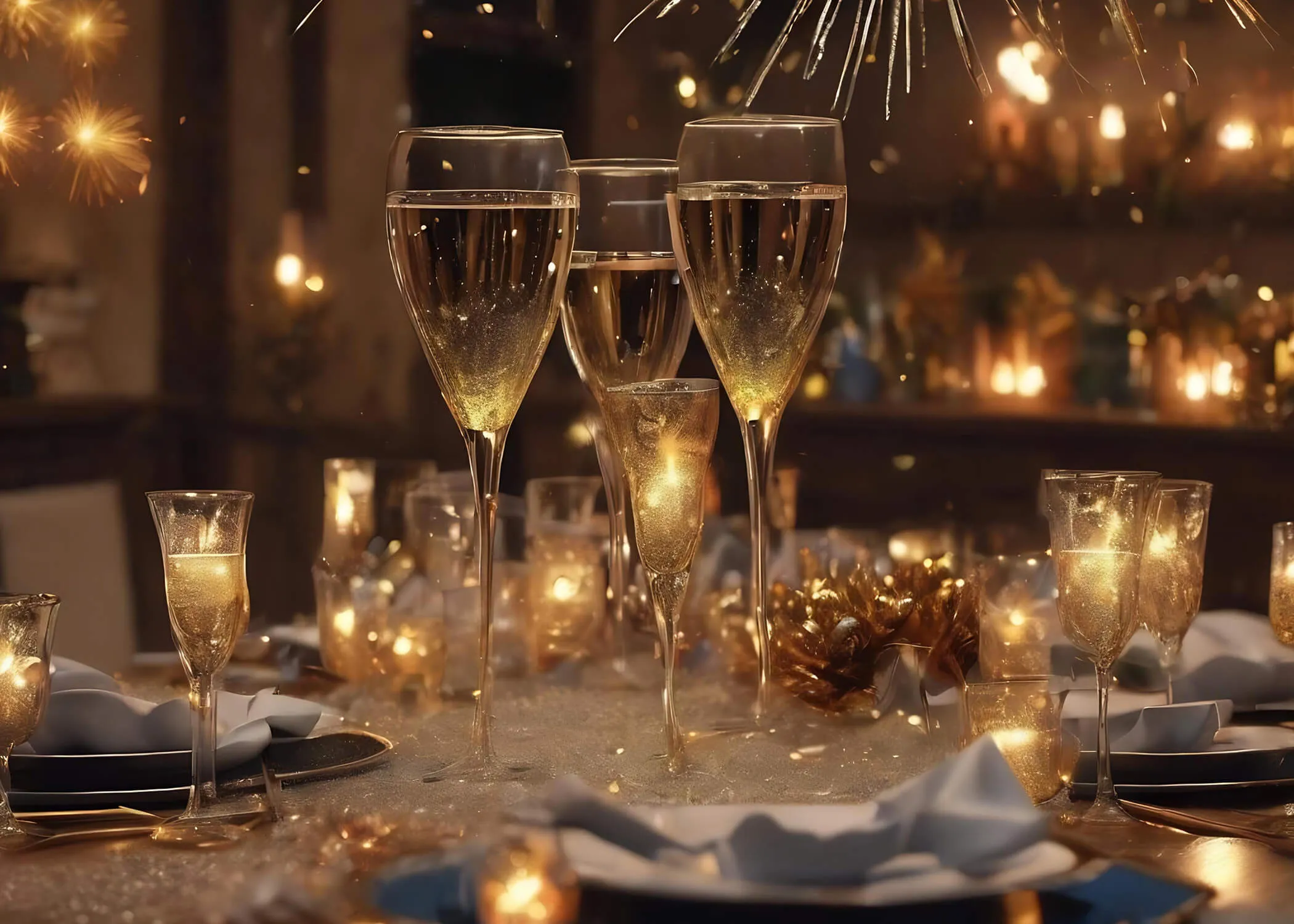 An image of new years diner conference organized by Cats Communications
