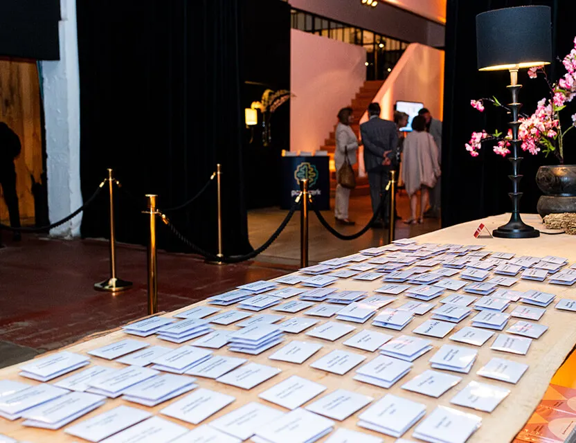 A Cats Communications portfolio image of event entrance.